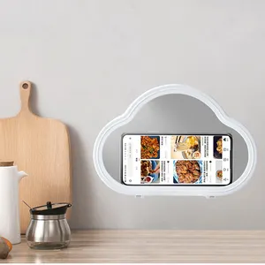 2022 nuovo mensola a parete doccia piccolo bagno armadio da cucina impermeabile antiscivolo nebbia Touchscreen cassa del telefono cloud Holder