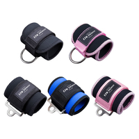 Logo personnalisé Fitness Cheville Boucle Bretelles Bracelet Gym Cheville Bretelles pour Câble Machines Cheville Bretelles Wraps