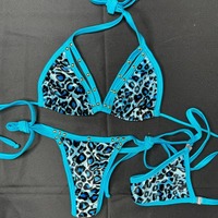 Huili Oem Hoge Kwaliteit Micro Badmode Fabrikant Vrouwen String Veters 3 Stuk Klinknagel Strandkleding Custom Designer Bikini 'S Sets
