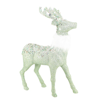 Grand renne de Noël extérieur 2026 en plastique fait main, couleur et taille personnalisables, ornement de cerf tremblant