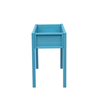 Étanche Ondulé Surélevé Double Treillis Jardin Lit Extérieur Jardinière HIPS Plastique Bois Surélevé Légumes flowerBox