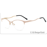 J31033 Haoya Monture de Lunettes Optiques Classiques Demi-Cerclées pour Femmes – Vente en Gros Fabricant