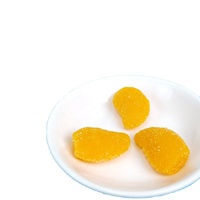 Groothandelsprijs Zoet Fruit Smaak Mango Vormige Gelei Candy Gummy Kubussen Snoep Snacks