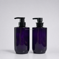 Bouteille pompe personnalisée 500 ml en PET vide pour shampoing, gel douche, soins de la peau, avec plusieurs options de pompe