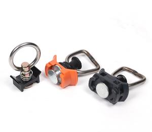 Логистическая гусеничная грузовая рельсная арматура для авиационного алюминиевого L-гусеничного фитинга на пластиковом основании с одной шпилькой с пружинной защитой - Product Image 2