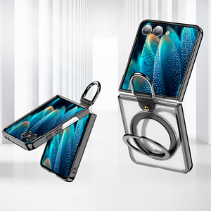 Nueva Funda Protectora para Teléfono con Anillo Giratorio de 360 Grados y Soporte, a Prueba de Golpes, con Protector de Pantalla para Samsung <span class=keywords><strong>Z</strong></span> <span class=keywords><strong>Flip</strong></span> 8 7 6 5 4 <span class=keywords><strong>3</strong></span> - Product Image 6