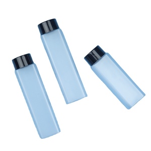 4 oz PCR square bottle plastic frosted plastic bottles cosmetic body lotion PET plastic bottle for cosmetic