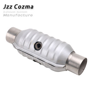 Convertidor Catalítico Universal de Alto Flujo con Protección Térmica y Puerto O2 TWC, Entrada/Salida Delantera de 68 mm, Catalizador Cerámico - Product Image 1