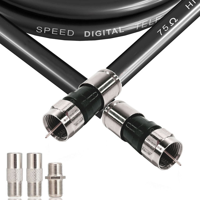 Coaxial Cable Fitting Coax Rg59 Rg6 F Male Connector Smart F Plug Compression Rg6 F Male Connector