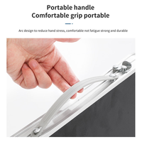 Table de pique-nique pliante portable en alliage d'aluminium pour le camping moderne