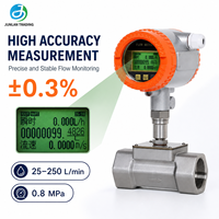 Débitmètre numérique à turbine en acier inoxydable de 1 ", 1,5 " et 2 " avec sortie impulsionnelle et écran LCD rotatif