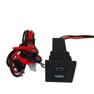 Водонепроницаемый <span class=keywords><strong>VW</strong></span> Dual <span class=keywords><strong>Usb</strong></span> зарядное устройство 2-<span class=keywords><strong>Usb</strong></span> порты зарядное устройство розетка для 12V/24V автомобиля с подсветкой цифровой дисплей - Product Image 2