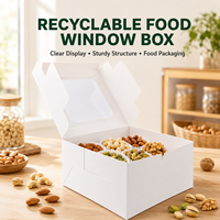 Boîte à gâteau en gros en carton blanc recyclable pour pâtisseries et gâteaux d'anniversaire avec impression de logo personnalisé OEM ODM