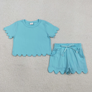 Nuevo Conjunto de Ropa para Bebés Niñas GSSO3173, Camiseta de Manga Corta Lavanda Informal y Ecológica con Pantalones Cortos, Conjunto Adorable - Product Image 6