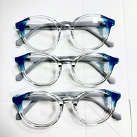 Vente en gros de montures de lunettes en acétate transparent épaisses, stock mixte, sélection aléatoire, monture de lunettes optique en acétate pour unisexe