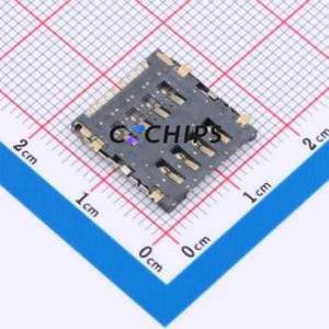 ZX-MSIM-281.5J SIM Card Connector SMD Connector Flip Cover Type Micro SIM Card Card Holder 1.5mm - Product Image 2