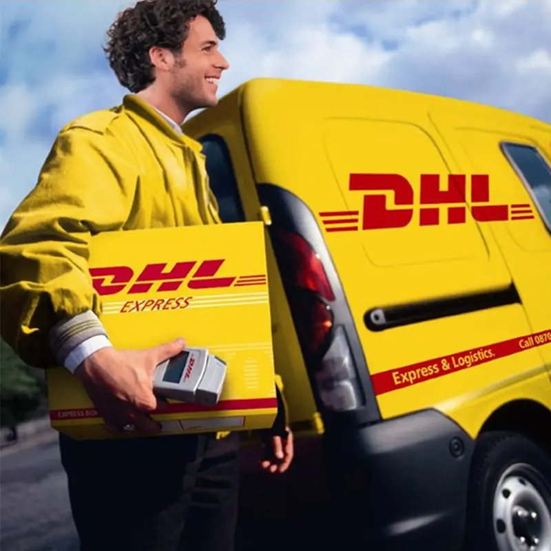 Serviço rápido porta a porta DHL Express frete aéreo taxas para os EUA