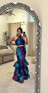 <span class=keywords><strong>Robe</strong></span> sirène élégante en Ankara africain pour femmes, <span class=keywords><strong>robe</strong></span> élégante en tissu wax africain, <span class=keywords><strong>robe</strong></span> de soirée à une épaule, mode modeste, <span class=keywords><strong>couture</strong></span> - Product Image 2