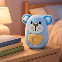 Ours bleu en peluche parlant avec intelligence artificielle, jouet interactif à commande vocale, compagnon rechargeable pour enfants de 5 à 7 ans, cadeau