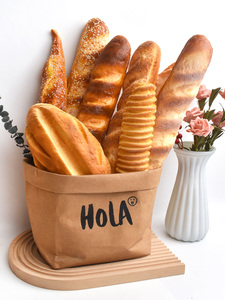 Set de Decoración de Alimentos de Plástico, Simulación de Pan, Croissant Artificial, Ecológico, Realista, para Cestas, Modelos de Habitaciones, Panaderías - Product Image 4