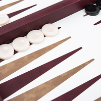 Ensembles d'échecs de tournoi pliants en bois de luxe Pièces d'échecs à deux terres Voyage en cuir pliable en bois pour les échecs