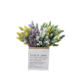ช่อดอกไม้ประดิษฐ์รูปกรวยสนสีเหลืองจาก CallaFloral สำหรับตกแต่งบ้านและงานแต่งงาน - Product Image 5