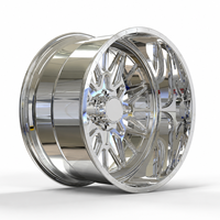 Rines de Aleación de Aluminio Forjado en Forma de H Personalizados, 24x12 26x16 6x135 8x170 8x180, Pulidos, de Perfil Bajo, Dobles, para F150/F250