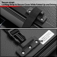 Couverture de tonneau rigide à trois volets en alliage d'aluminium 4X4 pour camion Conception enroulable universelle Verrouillage étanche pour camionnettes Ford F150