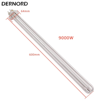 Chauffe-eau immergé en acier inoxydable 2 pouces à raccord Tri-Clamp OD64mm 220V 380V 9KW pour brassage et distillation