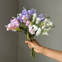 Fleurs artificielles en soie muguet Bouquet de mariée décor de mariage fausses fleurs Campanule fête décoration de la maison accessoires