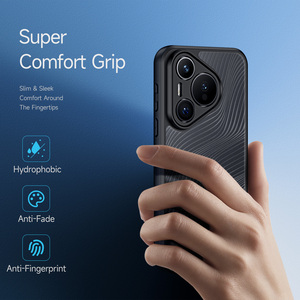 TPU + PC 2-in-1 chống sốc thể thao thiết kế kiểu dáng đẹp cho Huawei điện thoại di động Trường hợp Frosted trở lại siêu mỏng chống vân tay - Product Image 3