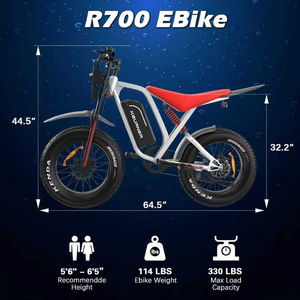 Bicicleta Eléctrica de Montaña con Frenos de Aceite de 70 Millas de Autonomía, Bicicleta Eléctrica de Acero de Precisión para Adultos para Desplazamientos Diarios en la Ciudad - Product Image 2