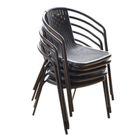 Chaise de jardin en métal et rotin style moderne 2023 pour pique-nique, tables d'extérieur, loisirs, parc, villa, cour