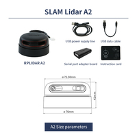 Herramienta de medición del sensor LIDAR SLAMTEC A2M8 SLAM LIDAR Mapper Rplidar Scanner Kit con medición de 12m