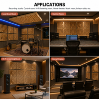 WINEGO Diffuseur Acoustique en Bois QRD Personnalisé à Basse Fréquence, Panneau Acoustique Suspendu au Plafond pour Studios d'Enregistrement et Projets Muraux