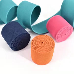 Espessamento Double Sided Twild Elastic Band Striped Elastic Webbing Rubber Band Cós Para Acessórios De Vestuário