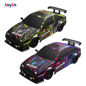 2.4GHz 1:16 LED Flow <strong>Light</strong> 4WD Drift RC Car with Switchable TPR and Drift Wheels for <strong>Street</strong> Style Sliding Shows - Product Image 4