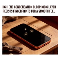 Protection d'écran en verre trempé 9H 3D AR HD anti-graisse, étanche et résistante à l'usure pour iPhone 15 16 17 18 Pro Max avec kit applicateur