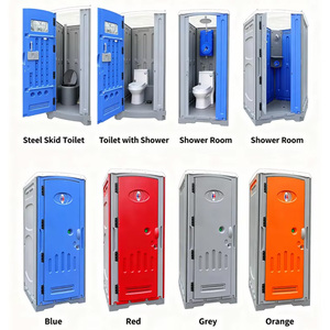 Toilettes mobiles en PEHD pour chantier extérieur, toilettes d'urgence simples tout-en-un, toilettes temporaires pour la location commerciale - Product Image 6