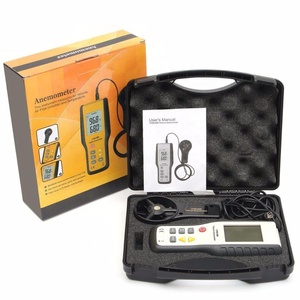 HT-9819 เครื่องวัดความเร็วลมแบบดิจิตอล LCD เครื่องวัดความเร็วลมแบบพกพาพร้อมกระเป๋าพกพา CFM/CMM เครื่องวัดความเร็วลม - Product Image 2