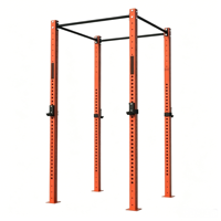 Cage de musculation modulaire extensible autoportante en acier au carbone pour l'entraînement de force et la musculation