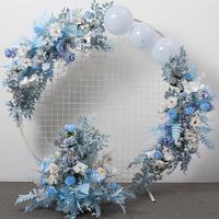 Guirlandes de fleurs artificielles personnalisées pour arche de mariage, décoration d'événements, fourniture d'usine