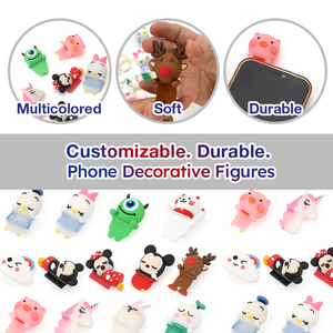 2025 nouvelles idées de produits personnalisés 3D PVC Anime figurines en caoutchouc Mini à la mode licorne coque de téléphone breloques accessoires Premium - Product Image 5