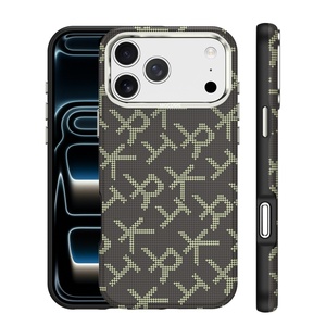 Nueva Funda Magnética de Cuero PU con Textura de Fibra de Carbono para iPhone 17 14 15 16 Pro Max 17 Air, Carga Inalámbrica, Antigolpes - Product Image 1