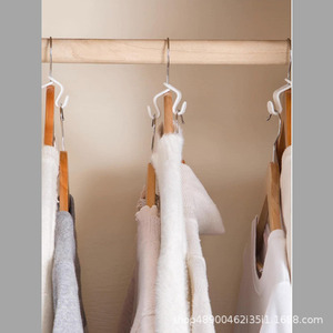 Clothes Hanger Connecting Hook Space Saving Stackable Multi Layer Storage Hook For Home Wardrobe Use - Product Image 2