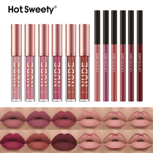 Fournisseur OEM de rouge à lèvres liquide haute pigmentation, ensemble de rouge à lèvres, gloss et crayon à lèvres avec logo personnalisé, ensemble de gloss et crayon à lèvres en marque privée - Product Image 4