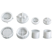 Moule en silicone antiadhésif réutilisable pour boîte cadeau, forme et logo personnalisables, démoulage facile, outils de pâtisserie pour couvercles de pots de rangement de Noël
