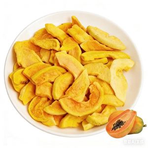Venta al por Mayor de Fábrica: Rebanadas de Papaya Liofilizadas de la Mejor Calidad, Papaya Crujiente Liofilizada a Granel - Product Image 2