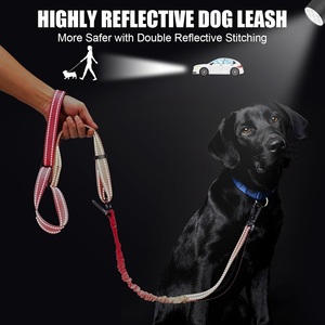 Laisse de chien multifonctionnelle mains libres, robuste, avec logo personnalisé, ceinture réglable <span class=keywords><strong>et</strong></span> attache pour ceinture de sécurité de voiture - Product Image 5