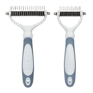 Pet <span class=keywords><strong>Grooming</strong></span> Borstel 2 Zijdig Verlies En Dematting Ondervacht Rake Kam Voor Honden En Katten - Product Image 4